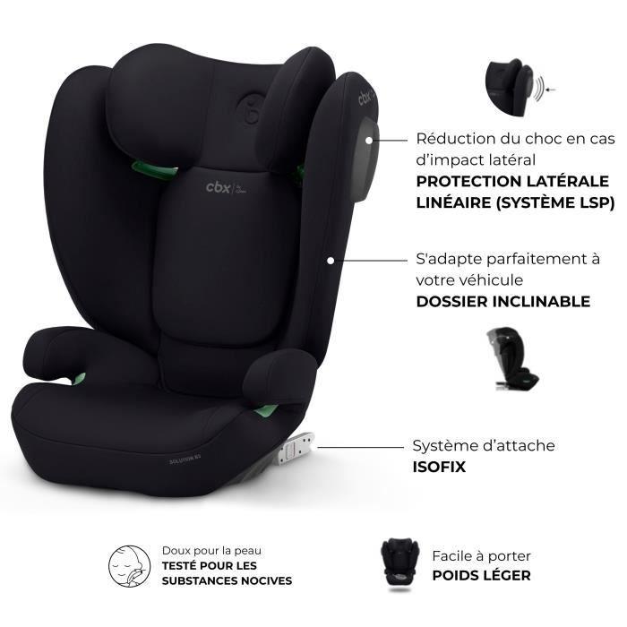 Siege auto Cbx by Cybex Solution B3 i-Fix 3 a 12 ans - 15 a 50 kg - 100 a 150 cm - Noir