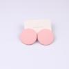 Pinkdudu Candy Color Round Acrylic Stud Earrings Color Sprayed Earrings Cute Simple Casual Earrings PD2232