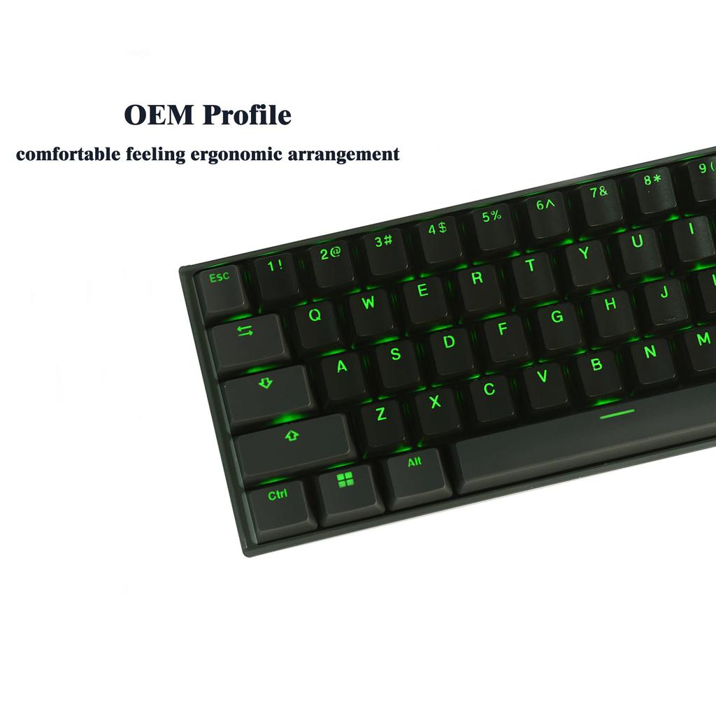 Happy Balls Backlit Double-Shot Cherry MX Keycaps, Black and Gray Combo, Fits 6187104 MX Switches on Mechanical Keyboards