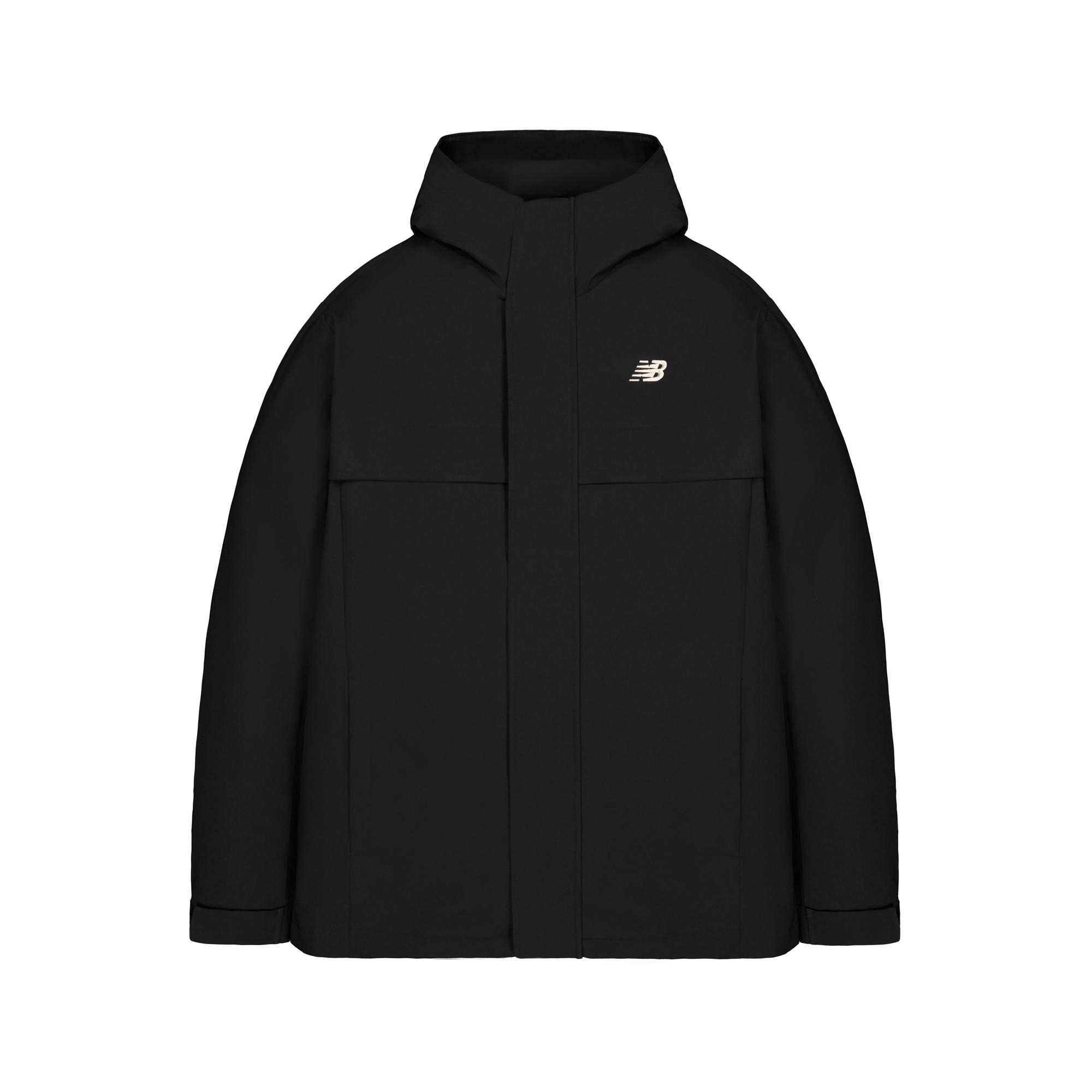 New Balance Down Jackets Unisex BK Black Hooded Thin NPF47011-BK L