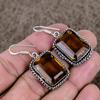 Smoky Topaz Gemstone Handmade 925 Sterling Silver Jewelry Earring 1.77" KKG-1004