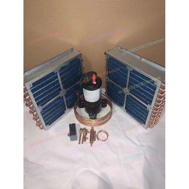 Kit Compressor Mini Ar Condicionado Refrigerador de Água DIY Peças Completas de Refrigeração Condensador Evaporador Projeto de Resfriamento Doméstico