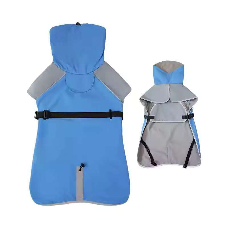 

Dog Raincoats For Large Dogs Raincoat For Dog Adjustable Lightweight Dog Puppy Apparel Outdoor Pet Rain Gear Full Coverage For 5XL синій