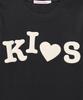 Kimseupeulesikoteunmakes Bumpy Kiss Logo T-Shirt Charcoal