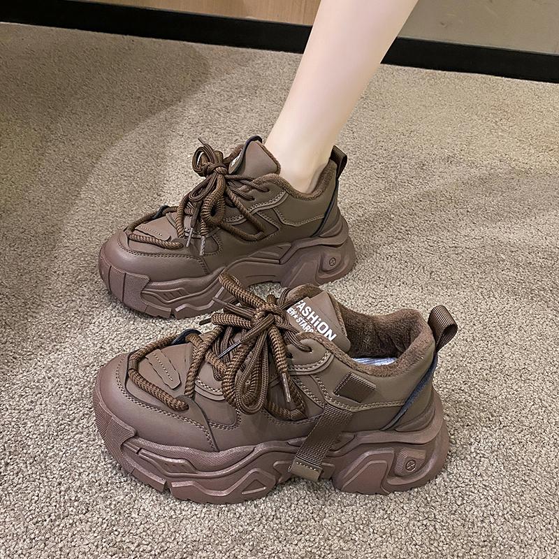 2024 Autumn New Women's Thick-soled Casual Sports Shoes Street Sports Style Fashion Outdoor Running Women's Shoes