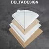 Disposable V Shaped Coffee Filter Paper 100 Sheets Natural Unbleached High Permeability Cone For Hand Drip Coffee Machine