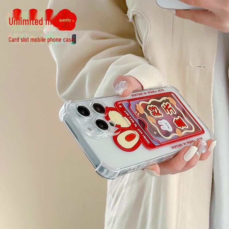 Zhitai Cartoon iPhone Case for 13, 14 Pro Max, 15, and 16 Pro - Hot Douyin Sale