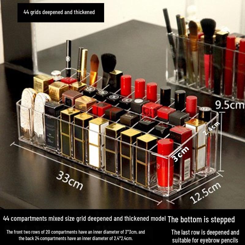 Klarer Acryl-Lippenstift-Displayständer - Mehrloch-Organizer für Kosmetik
