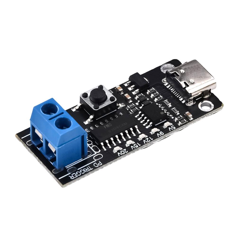 100W 5A USB Type-C QC Decoy Trigger Board 5V 9V 12V 15V 20V Output PD 2.0 3.0 Trigger Adapter Cable Connection Polling Detector