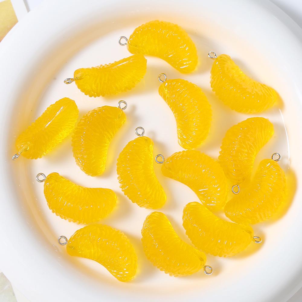 Resin Fruit Miniature DIY Accessories: Earrings, Keychains, Phone Cases, and Bag Pendants