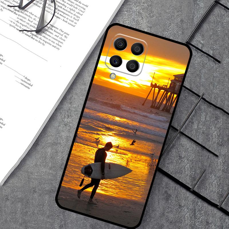 California Surfing Waves Case For Samsung Galaxy M35 M21 M12 M13 M14 M15 M06 M16 M36 M56 M31 M53 M32 M52 M55 M34 M54