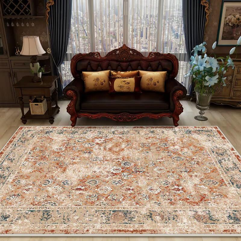 

Bohemian Retro Style Decorative Rug for Living Room Soft Antiskid Sofa Table Mat Big Size Foldable Study Decoration Rug Washable 60x90cm