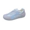 Fashion Casual Sneakers Autumn New Round Toe Colorblock Front Lace-Up Soft Sole Non-Slip Wear-Resistant Flat Single Shoes