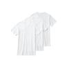[GUNZE] Basic 3-Pack, 100% Cotton V-Neck T-Shirt for Men, White GM00153