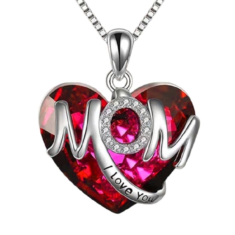 

Fashionable Heart Pendant Necklace for Styles Designs Alloy Adjustable Chain in Two Color Gift