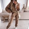 Trainingsanzüge Damen Fleece Hoodies Zweiteiliges Set Frühling Herbst Sweatshirts Hosen Sets Weibliche Winter Casual Sportanzüge