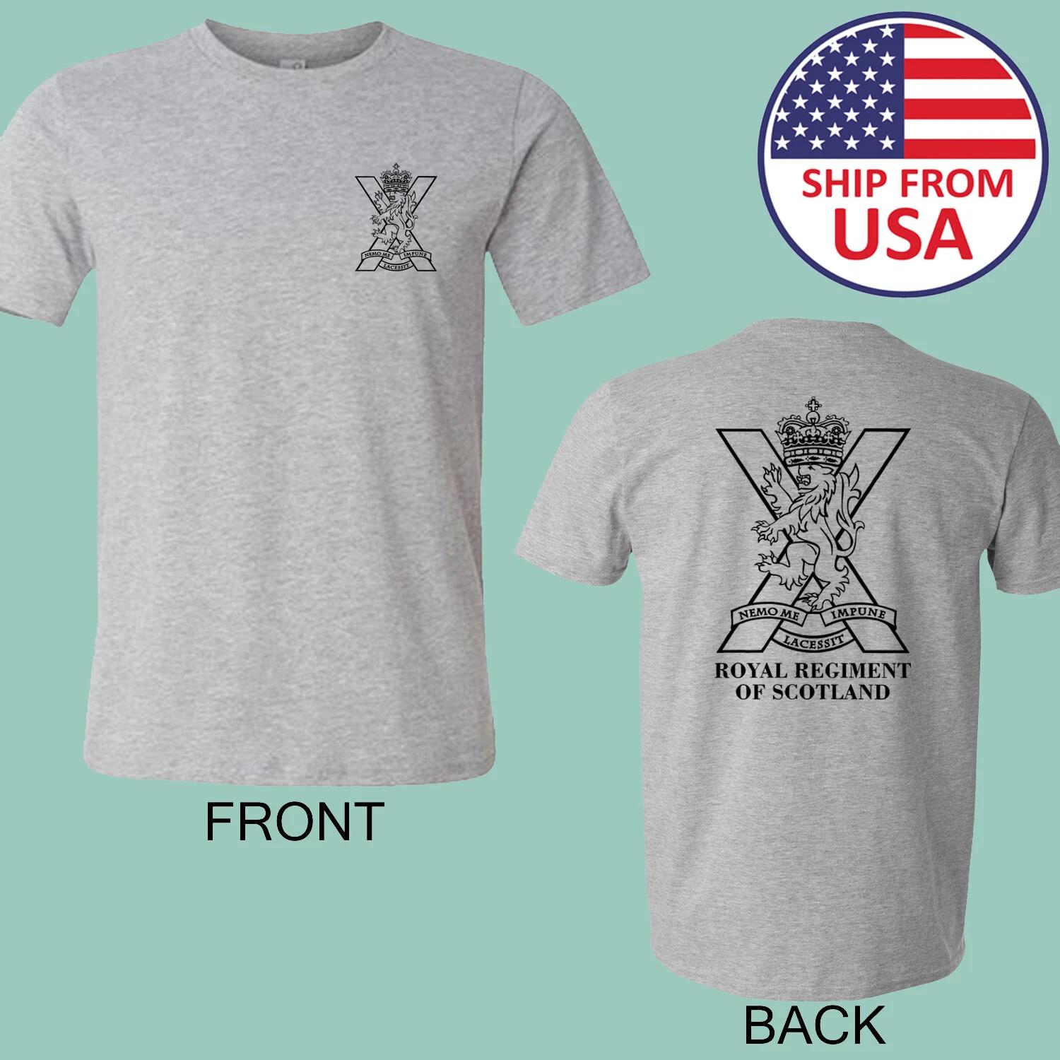 Royal Regiment of Scotland British Army Men s Grey Size S-5XL 3XL