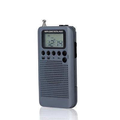 HRD-104 Tragbares AM/FM-Stereoradio im Taschenformat, 2-Band-Digital-Tuning-Radio, Mini-Empfänger, Outdoor-Radio
