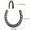 Set of 4 Cast Iron Horseshoes  Hoof Care Excellent Grip and Stability Features Resistant To Wear and Tear for Long - Term Use