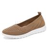 Zapatos de Mujer Slip On Color Sólido Verano Moda Malla Transpirable Zapatos Casuales Caminar Antideslizantes Sandalias de Plataforma Planos Mocasines