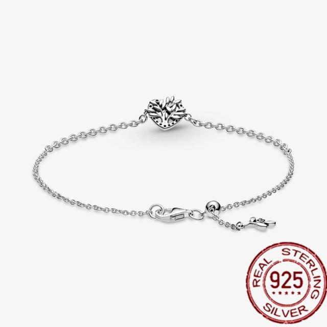 

Стильные классические браслеты из стерлингового серебра 925 пробы, оригинальные 3 мм, браслеты из бисера, ювелирные изделия своими руками, модный женский подарок, Dorpshipping 21cm