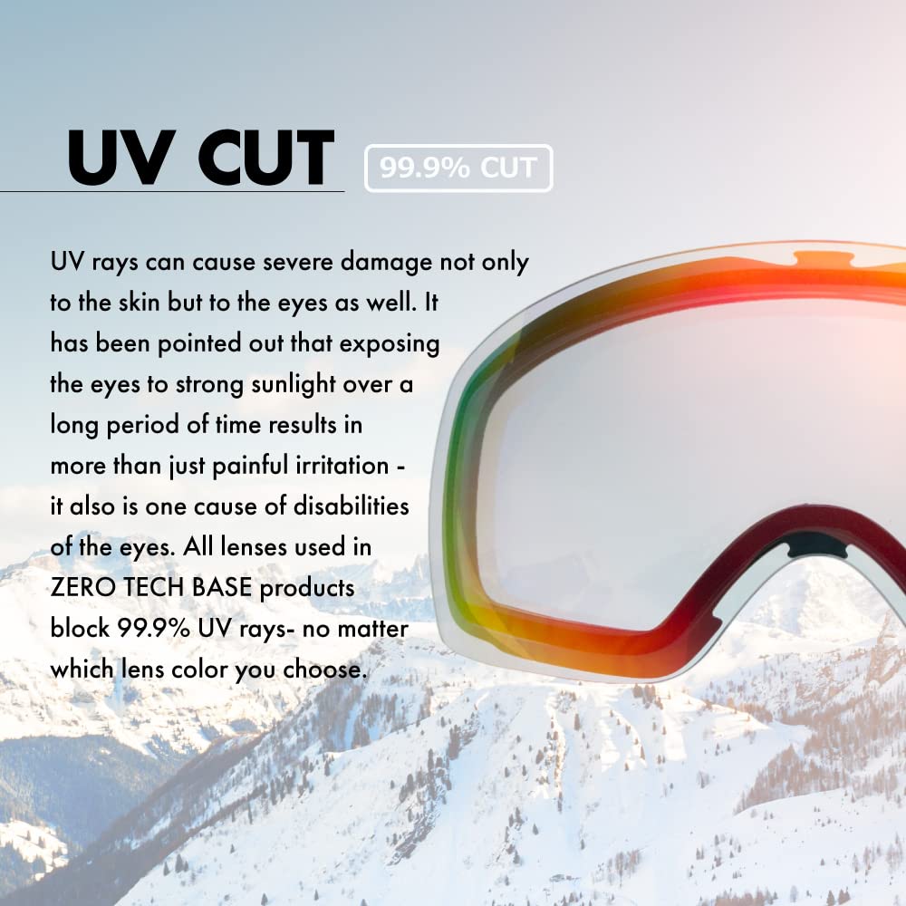 TECH Smith Snow Goggles with Replacement Lenses for SMITH ZERO [ZERO BASE] [Discount/Outlet] [SQUAD] (xxsmzrgl-sqd-pkm)