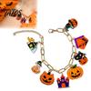 Adjustable Holiday Gift for Girls Halloween Charm Bracelets Women, Cute Spooky Pumpkin Cat Ghost Castle Pendant Stylish Cartoon Bracelet Bracelet,