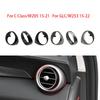 For Mercedes W205 W253 Car AC Vent Grille Air Conditioning Outer Ring Outer Frame Cover For Benz C GLC Class C180 C200 GLC300