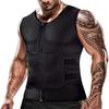 Unisex Double-Waist Zipper Slimming Vest for Exercise and Shaping