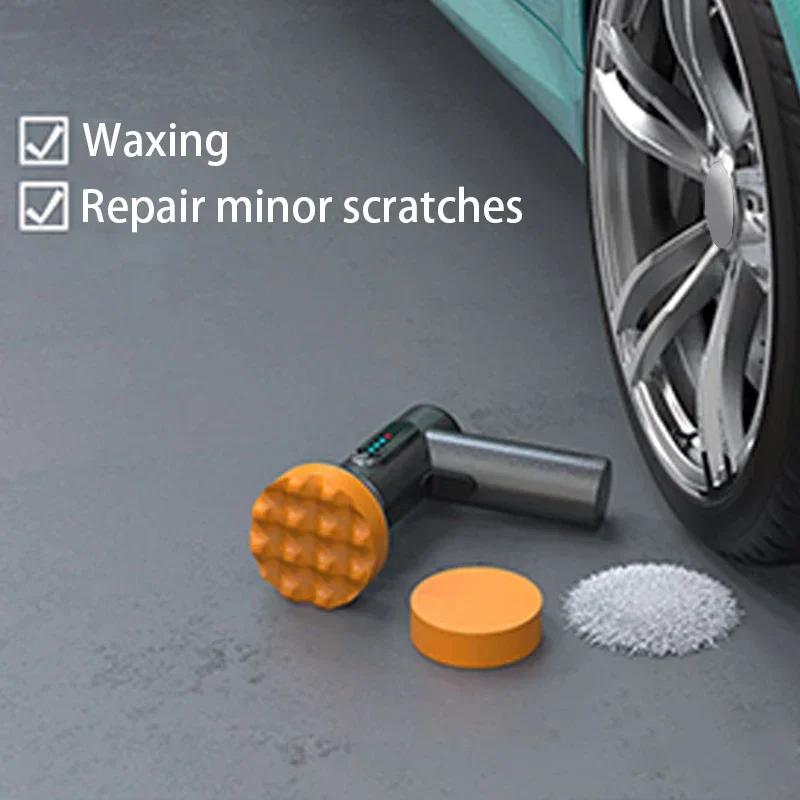 1 Set Digital Wireless Car Polishing & Waxing Machine - Portable Car-Mounted Power Tool