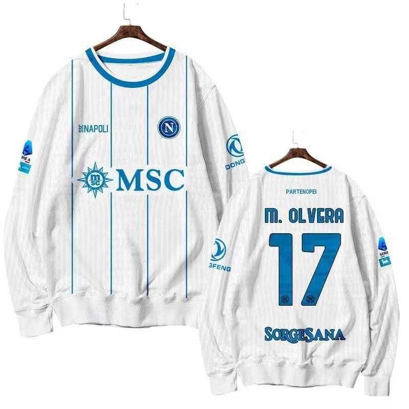 25-26 Season SSC Napoli Long Sleeve Football Jersey Men Sports Training Top