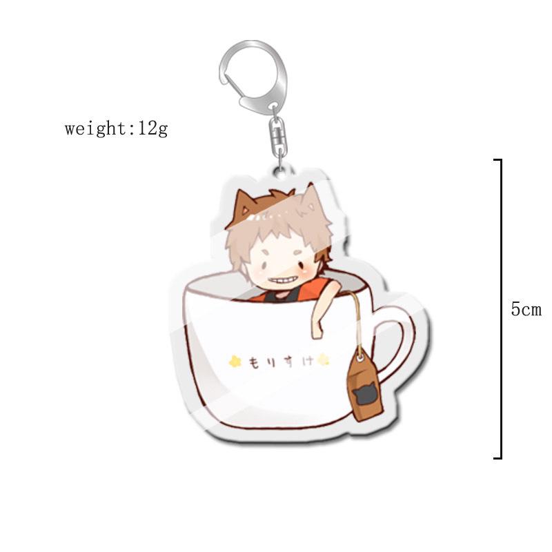 Haikyuu!! Anime Acrylic Keychain Charm - Creative Campus Ornament Gift