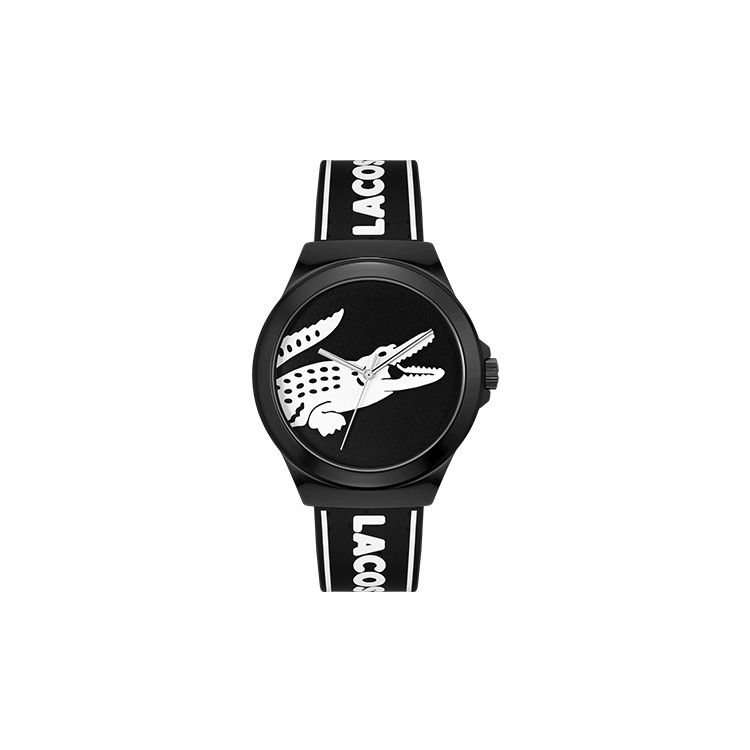 Lacoste Neocroc Series Watch Quartz Movement Silicone Strap 42mm Black Dial Casual Sports Men watches 2011185 2011185