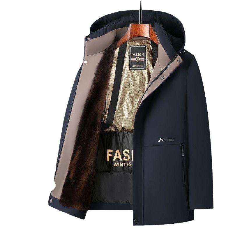 Warm Winter Coat Men Thicken Fleece Zipper Mens Jackets Plus Size Clothes New Fleece Warm Winter Jacket Men Hoodied Parka Men