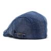 Denim striped hat fashion washed cotton men's hat retro cap autumn and winter thick beret