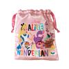 Small Planet Disney Ribbon Drawstring Bag Alice In Wonderland/Logo