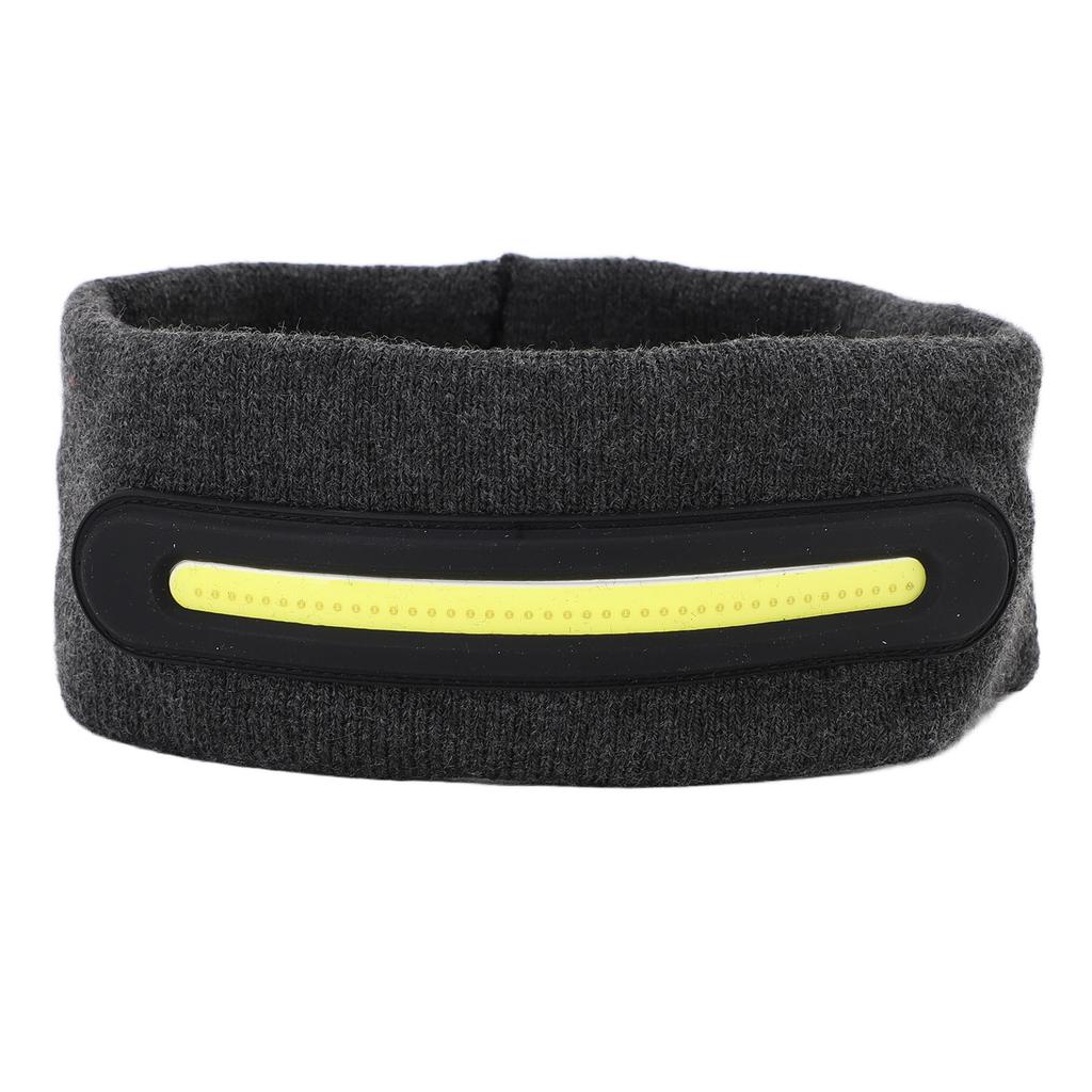 LED Headband Rechargeable Sweat Absorption Forehead LED Lighted Sport Sweatband for Outdoor Night