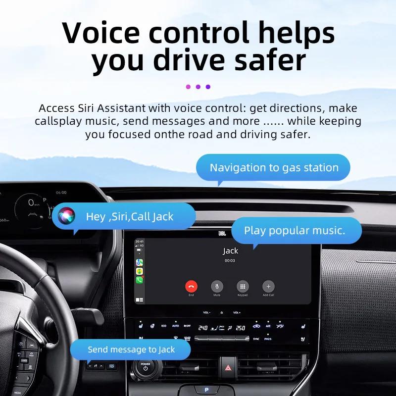 Langjing Wireless CarPlay Adapter for Apple iPhone Wired To Wireless CarPlay Plug and Play USB Connection Auto Car