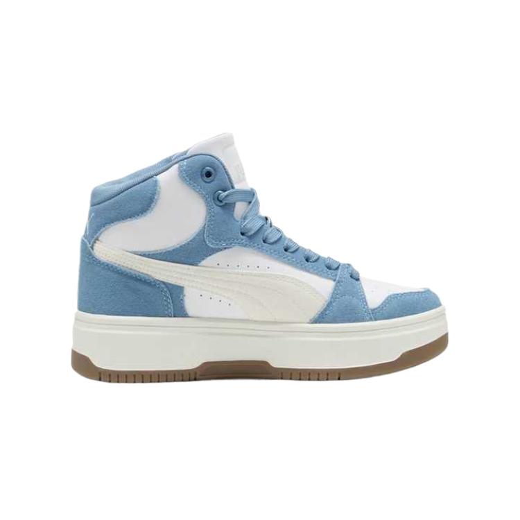 Puma Rebound Femme Retro Trend Non-Slip Mid-Top Sneakers Women sneakers Blue 402595-03