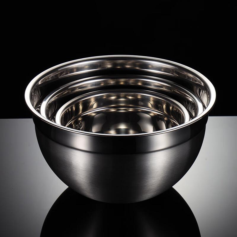 ZISIZ Stainless Steel Salad & Mixing Bowl with Scale
