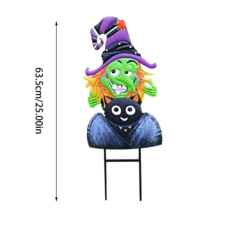 

Metal Dwarf Pumpkin Garden Stakes Decoration Fall Pumpkin Yard Stakes Gnome Witch Autumn Pumpkin Halloween Decorations