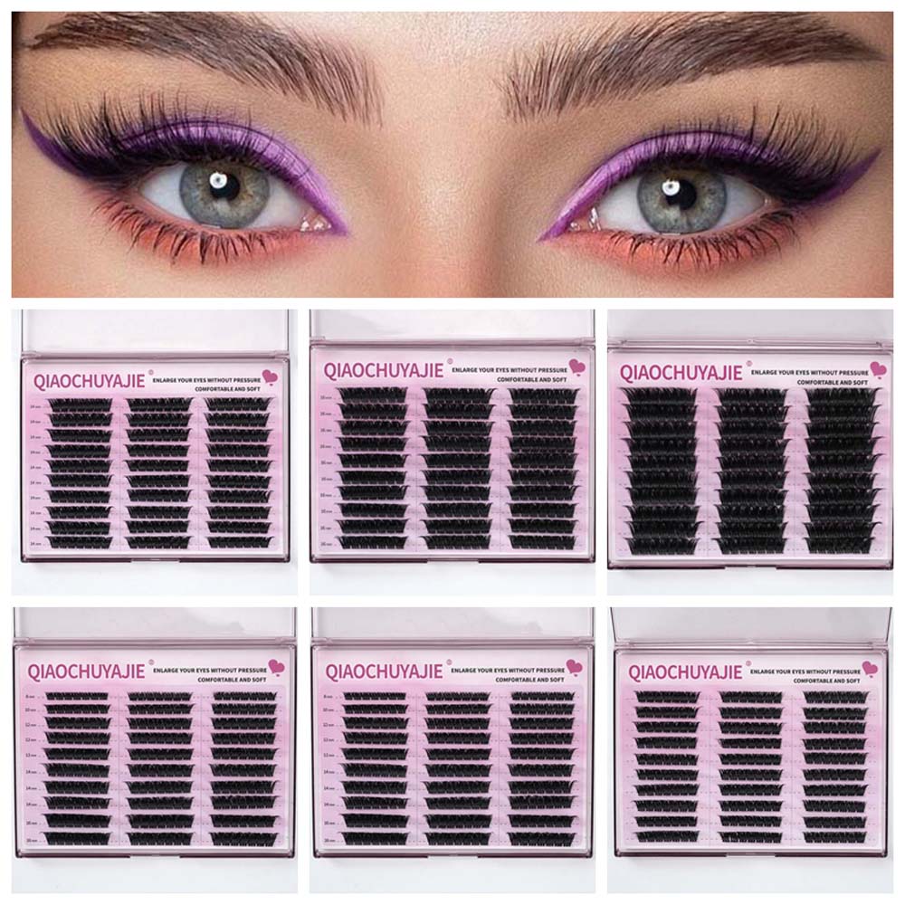 

DIY L Curl False Eyelashes Eyelashes Extensions Segmented Eyelashes Bundles Women D-18mm