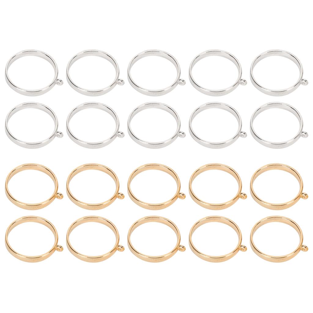 10PCS Round Hollow Frame Pendants for DIY Jewelry Making Findings Crafting Supplies