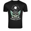 Summer Coffee Skull Cup T-Shirt - Funny Dark Humor Coffee Lover