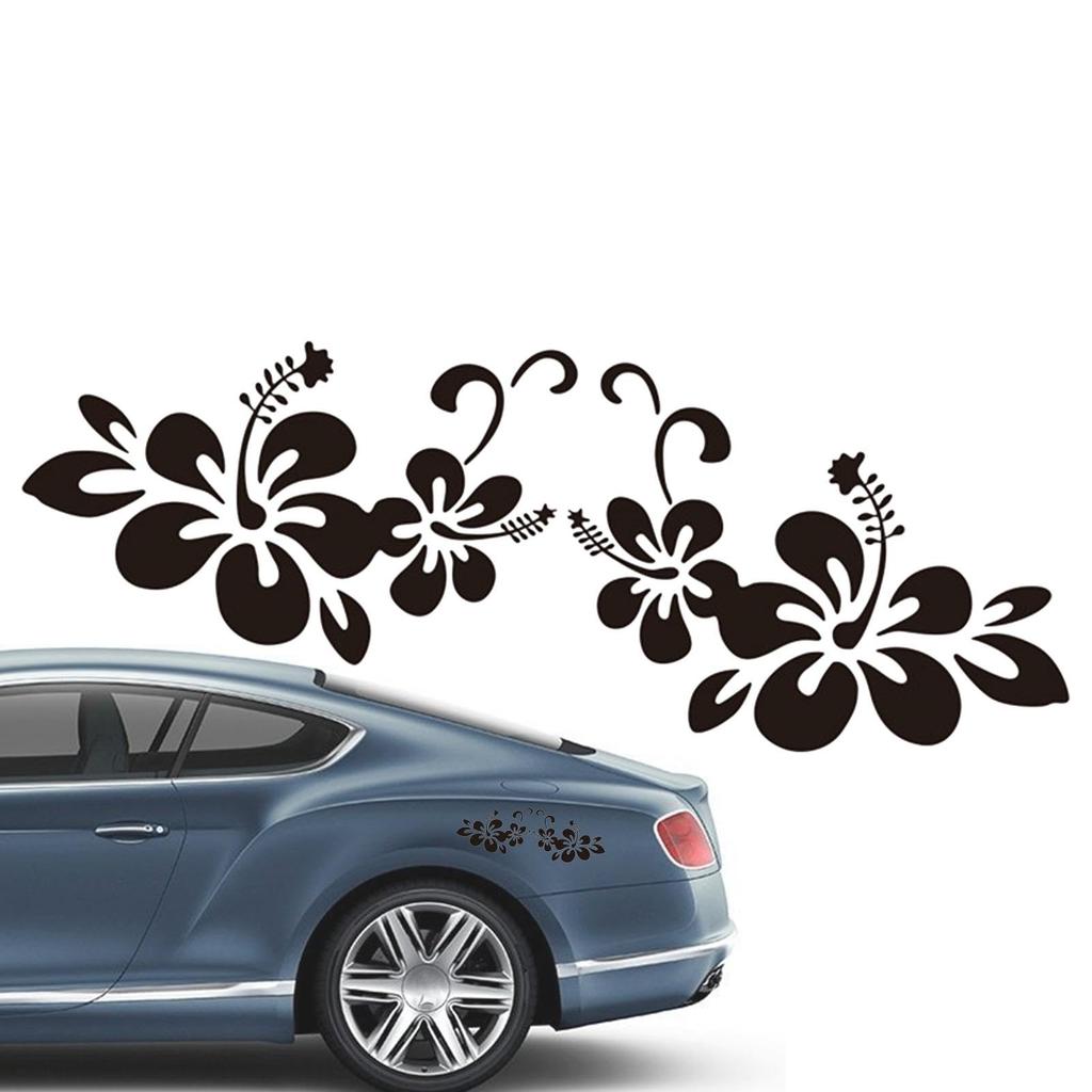 Quzente Flower Car Decal, Flower Car Body Decal, Vista Auto Exterior Decoration Sticker |