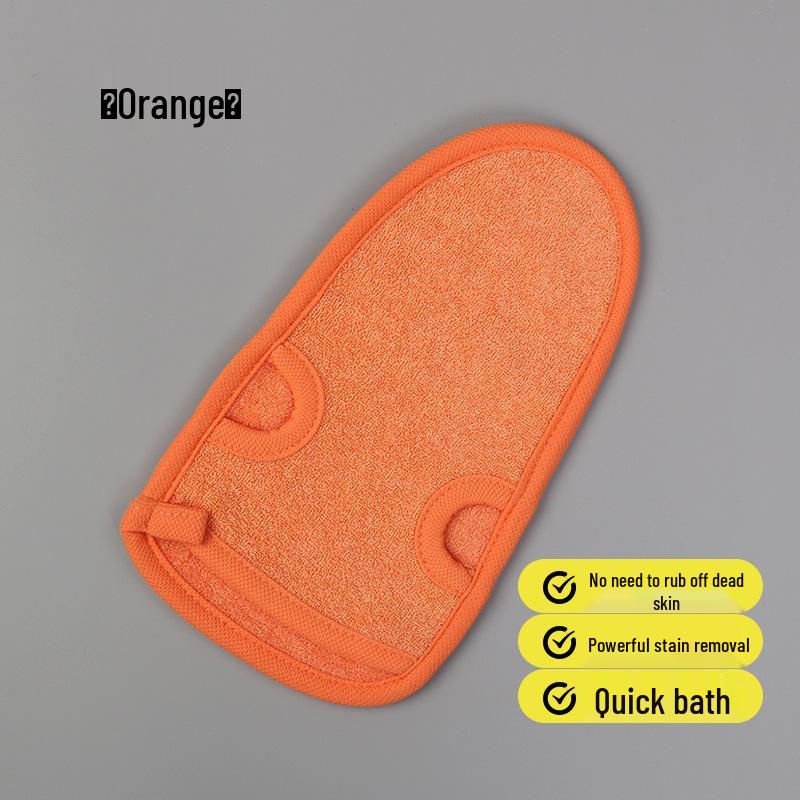 Korean Double-Sided Exfoliating Bath Towel for Women - No-Mud, Strong Stain Removal, and Foaming Finger-Tip Design