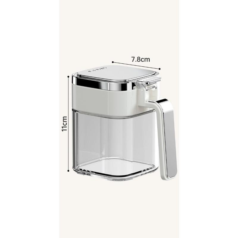 

Kitchen Glass Spice Jars Moisture-proof Sealed Spice Box Set of Household Quantitative Spice Bottle Salt Shaker Spice Jar белый