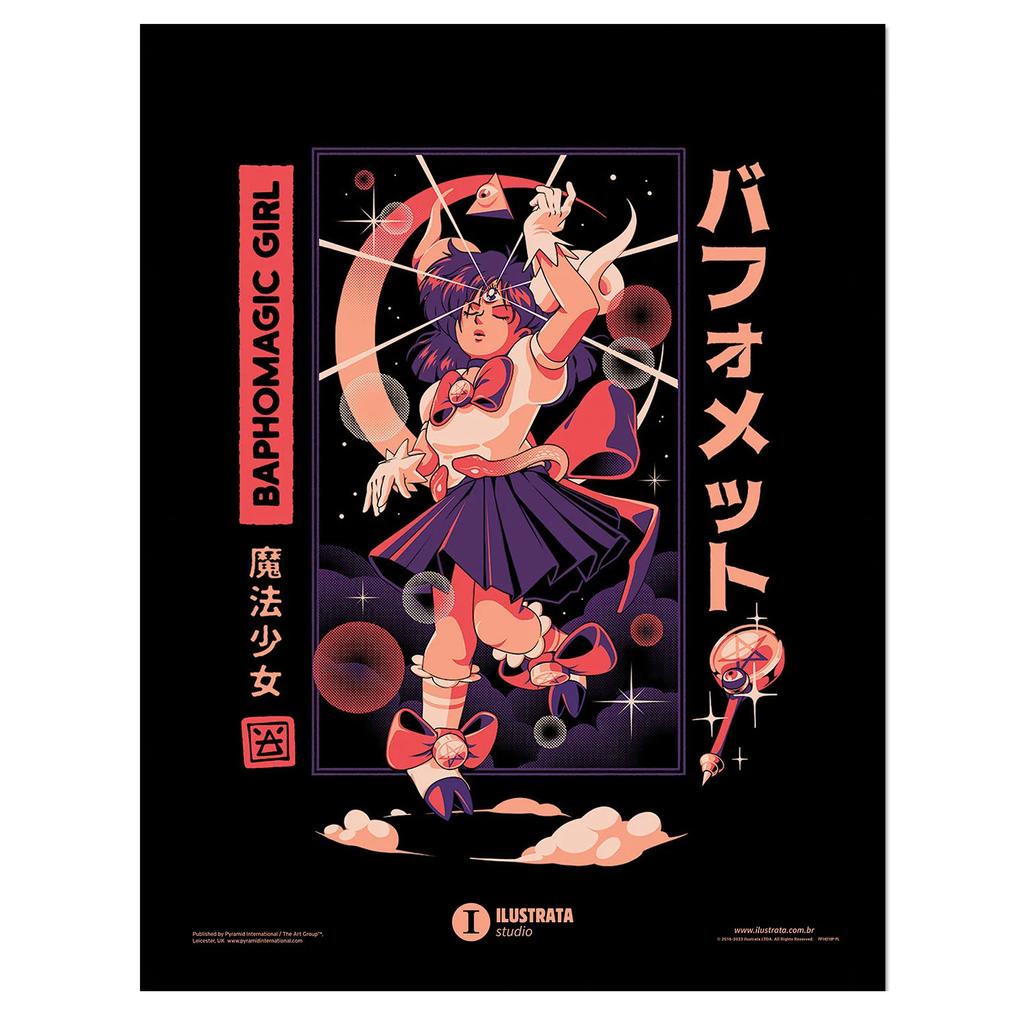 Ilustrata Baphomet Girl Framed Poster
