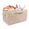 Free Custom Basket Cat Dog Toy Print Name Pet Storage Box DIY Toys Clothes Accessories Foldable Organize Customized