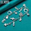 925 Sterling Silver Pendant Bracelets Wedding Fashion Jewelry